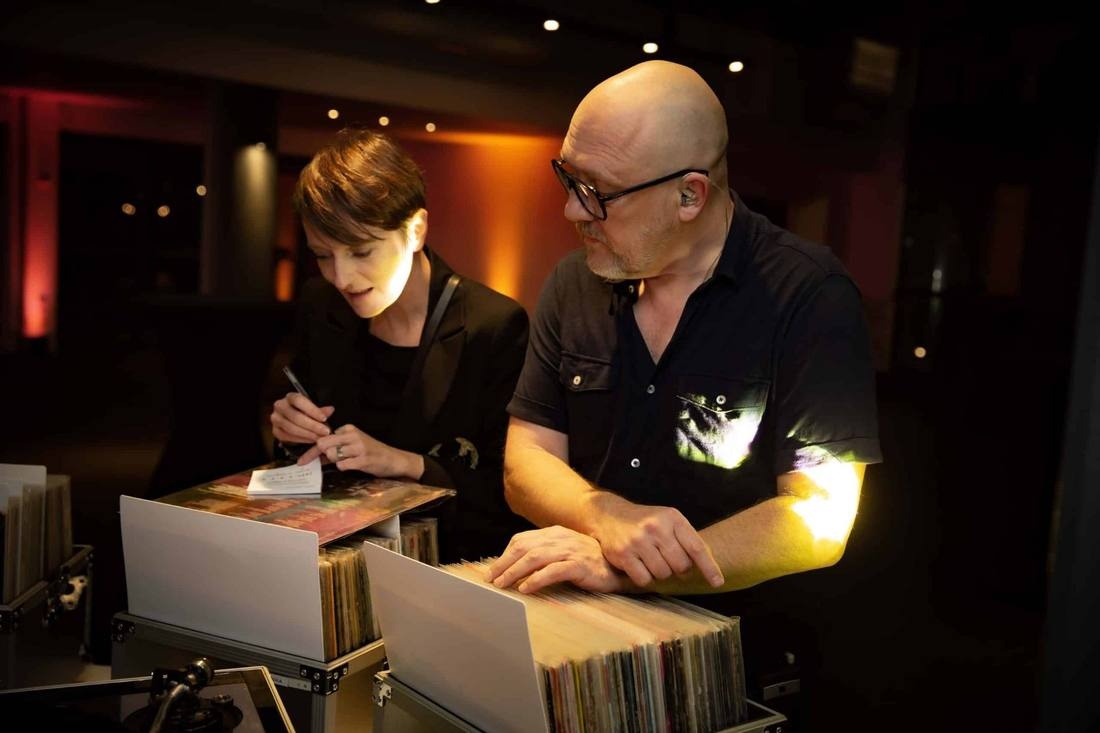 Sélection vinyles en soirée